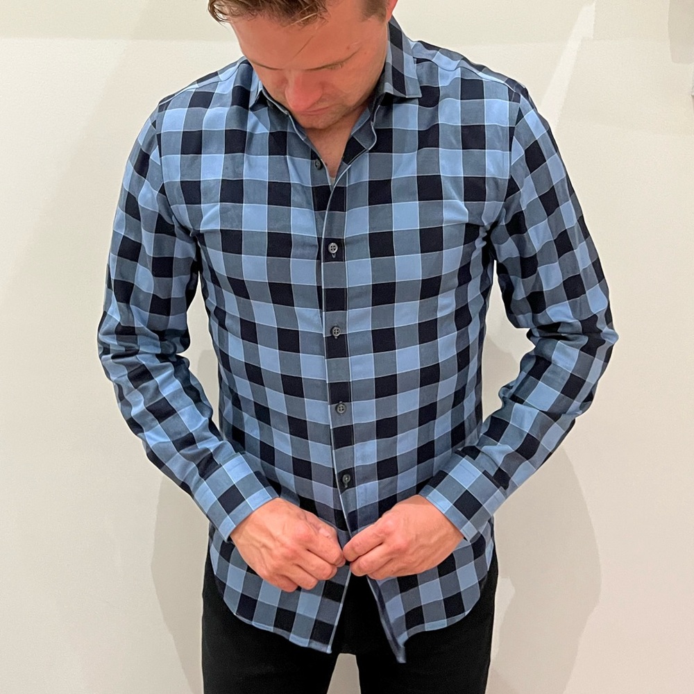 Banana Republic men’s dress shirt non-iron tailored slim fit size S